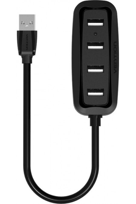 USB-концентратор Vention VAS-J43-B100 4 порта (черный) 1
