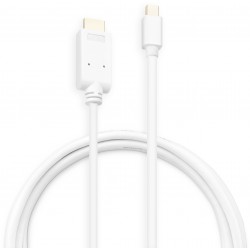 Кабель Buro BHP MDPP-HDMI-2 (mini Displayport M - HDMI M) 1.2v 2 м (белый)