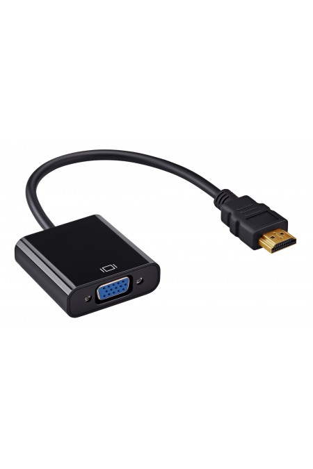 Переходник Buro HDMI-M-VGA-F (HDMI (m) VGA (f)) 0.1 м (черный) 
