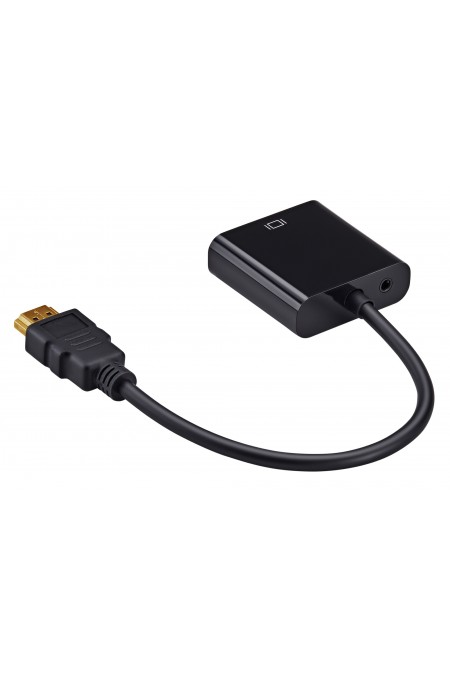 Переходник Buro HDMI-M-VGA-F (HDMI (m) VGA (f)) 0.1 м (черный) 1