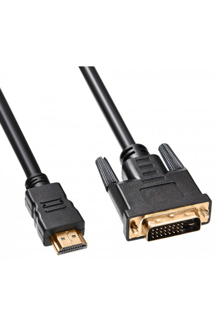 Кабель Buro HDMI-19M-DVI-D-3M (HDMI (m) DVI-D (m)) 3 м (черный) 2