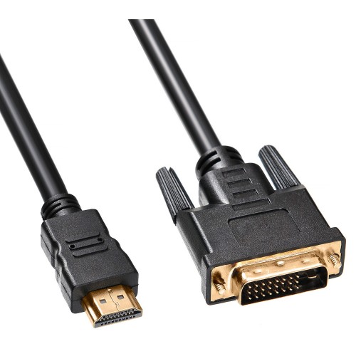 Кабель Buro HDMI-19M-DVI-D-3M (HDMI (m) DVI-D (m)) 3 м (черный) 2