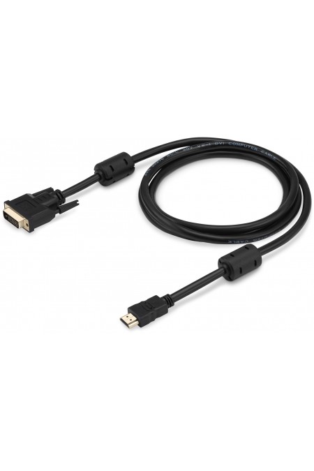 Кабель Buro HDMI-19M-DVI-D-3M (HDMI (m) DVI-D (m)) 3 м (черный) 3