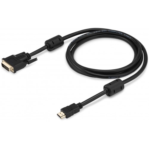 Кабель Buro HDMI-19M-DVI-D-3M (HDMI (m) DVI-D (m)) 3 м (черный) 3