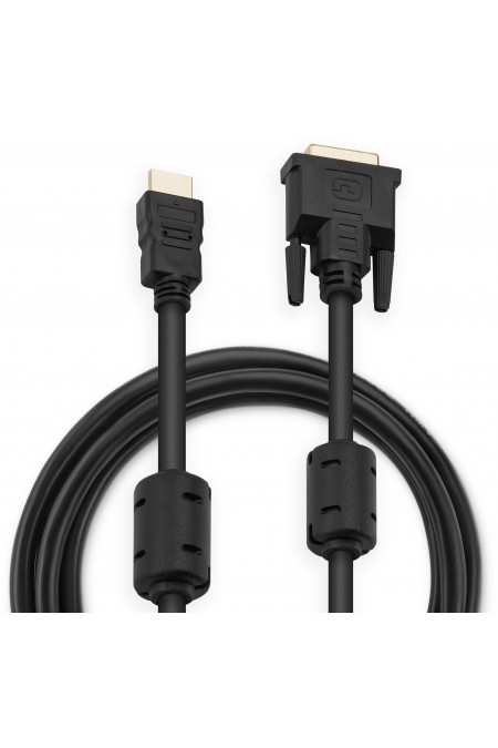 Кабель Buro HDMI-19M-DVI-D-3M (HDMI (m) DVI-D (m)) 3 м (черный) 4
