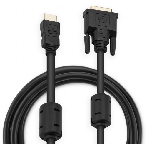 Кабель Buro HDMI-19M-DVI-D-3M (HDMI (m) DVI-D (m)) 3 м (черный) 4