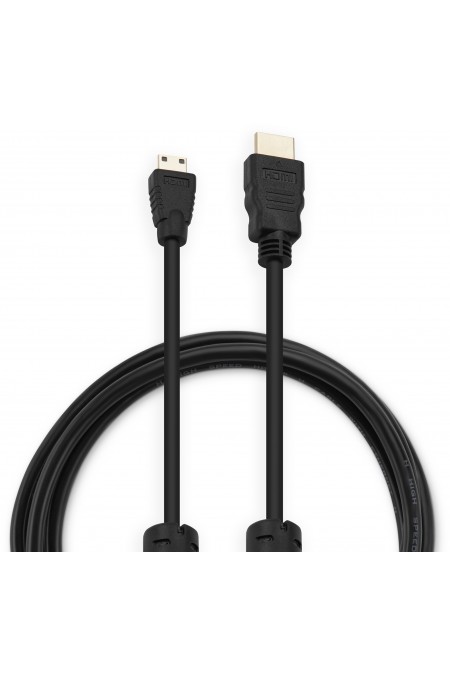 Кабель Buro MINIHDMI-1.8M (HDMI (m) - Mini HDMI (m)) 1.8 м (черный) 1
