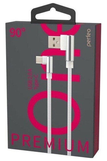 Кабель Perfeo (U4905) USB A вилка - Type-C вилка 1 м (белый) 2