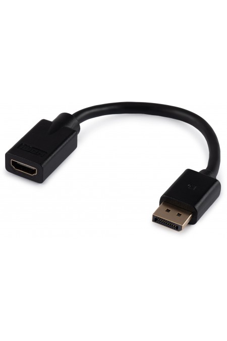 Переходник Buro BU-HDMI(F)-DP(M) DisplayPort (m)/HDMI (f) (черный) 