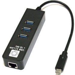 Адаптер 5bites UA3C-45-10BK USB3.1 / 3*USB3.0 / RJ45 1G (черный)
