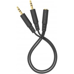 Адаптер A4Tech AD-4P (Jack 3.5 (f) - 2xJack 3.5 (m)) 0.2 м (черный)