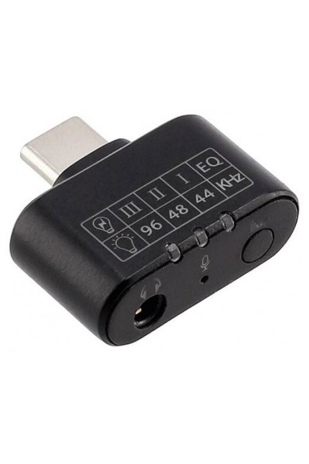 Адаптер Hama 00135747 Premium USB Type-C (m) mini-Jack 3.5 (f) (черный) 1