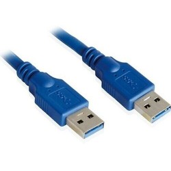 Кабель 5bites UC3009-010 USB3.0 AM/AM 1 м (синий)
