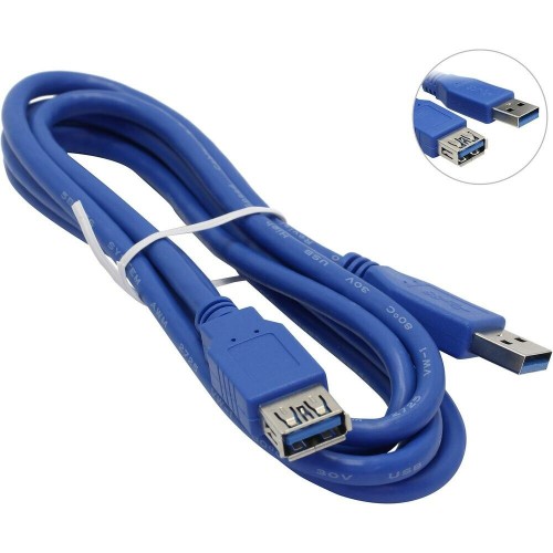 Кабель 5bites UC3011-018F USB3.0 / AM-AF / 1.8 м (синий) 2