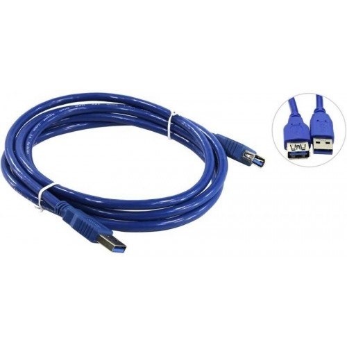 Кабель 5bites UC3011-018F USB3.0 / AM-AF / 1.8 м (синий) 4