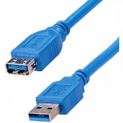 Кабель 5bites UC3011-030F USB3.0 AM/AF 3 м (синий)