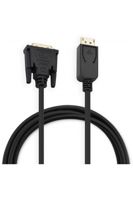 Кабель Buro BHP DPP_DVI-2 (DisplayPort (m) - DVI-D (Dual Link) (m)) 2 м (черный) 2
