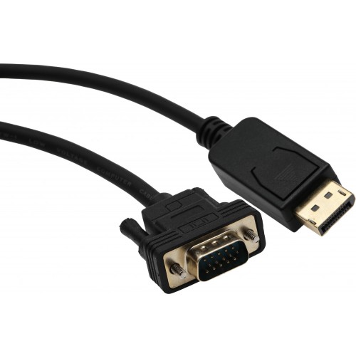 Кабель Buro BHP DPP_VGA-2 (DisplayPort (m) - VGA (m)) 2 м (черный) 4