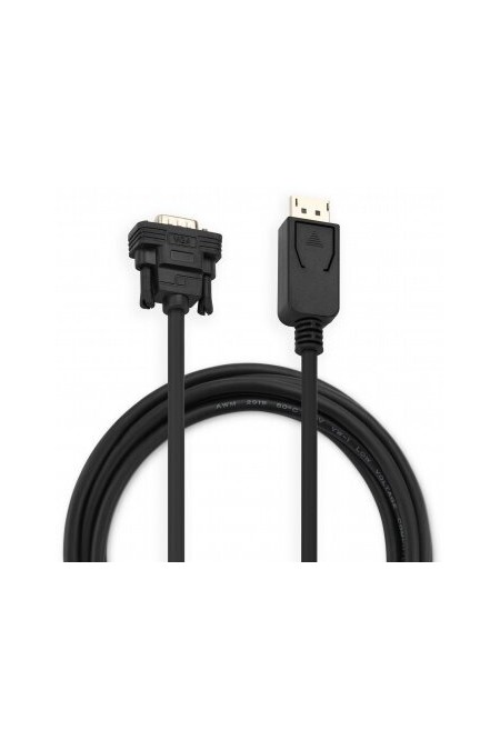 Кабель Buro BHP DPP VGA-3 (DisplayPort M - VGA M) 1.1v 3 м (черный) 2