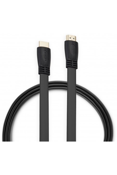 Кабель Buro BHP HDMI 1 (Flat HDMI M - HDMI M) 1 м (черный) 1