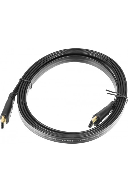 Кабель Buro BHP HDMI 2 (Flat HDMI M - HDMI M) 2 м (черный) 