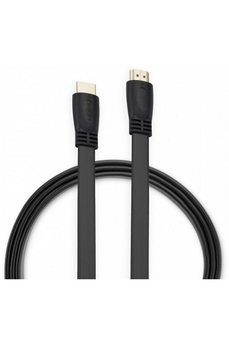 Кабель Buro BHP HDMI 2 (Flat HDMI M - HDMI M) 2 м (черный) 2