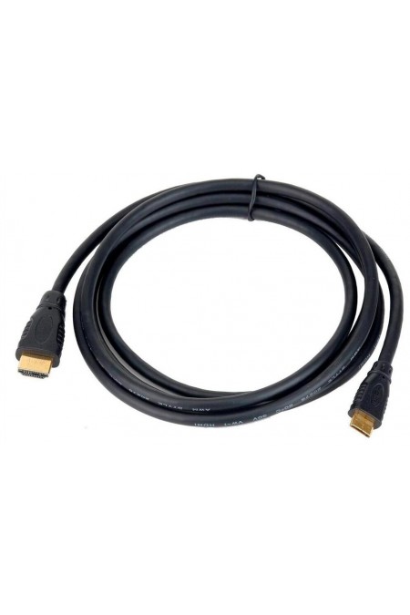 Кабель Buro BHP-MINHDMI-1.5 (mini-HDMI M - HDMI M) 1.5 м (черный) 
