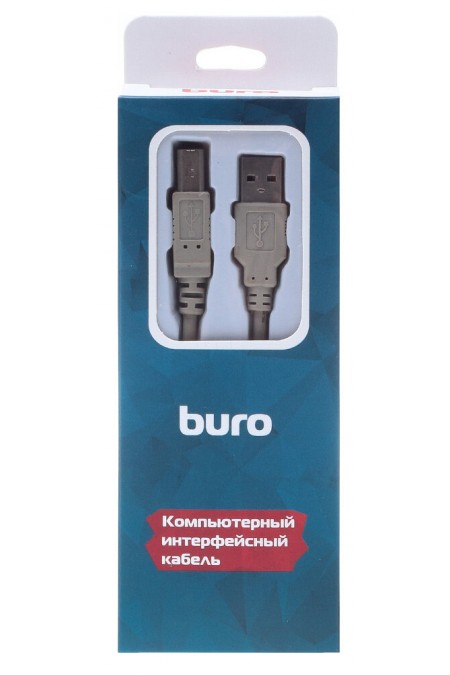 Кабель Buro BHP RET USB_BM30 USB A(m) USB B(m) 3 м (серый) 5