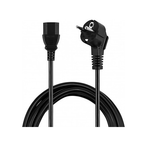 Кабель Buro BU-PCAB-1.8-16A IEC C13 Евровилка 1.8 м (черный) 2