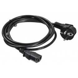 Кабель Buro BU-PCAB-3M-16A IEC C13 Евровилка 3 м (черный)