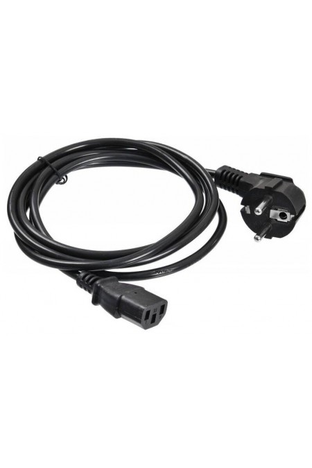 Кабель Buro BU-PCAB-3M-16A IEC C13 Евровилка 3 м (черный) 