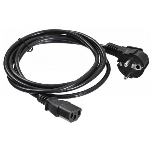 Кабель Buro BU-PCAB-5M-16A IEC C13 Евровилка угловой 5 м (черный) 1