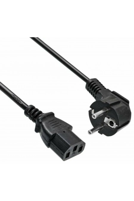 Кабель Buro BU-PCAB-ZP IEC C13 Евровилка 1.8 м (черный) 1
