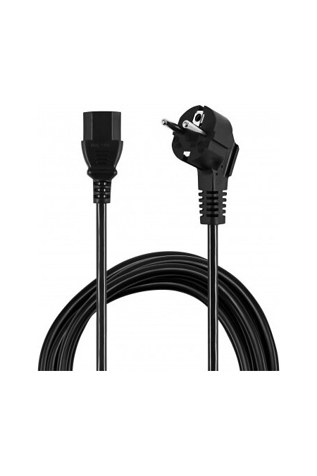 Кабель Buro BU-PCAB-ZP IEC C13 Евровилка 1.8 м (черный) 2