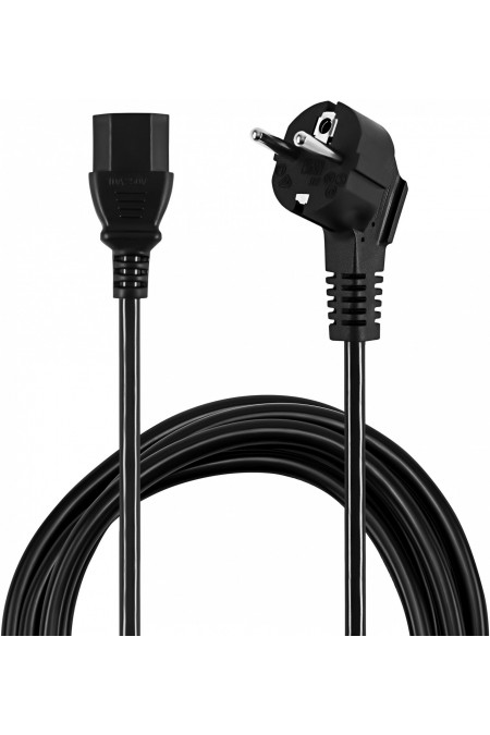 Кабель Buro BU-PCAB-ZP IEC C13 Евровилка 1.8 м (черный) 4