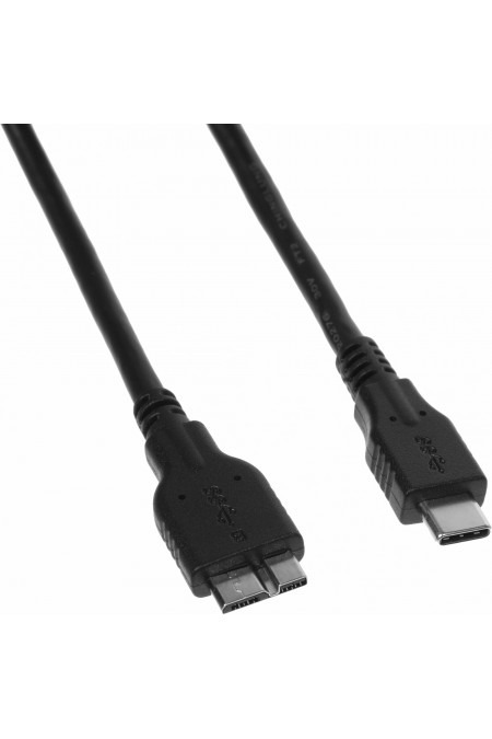 Кабель Buro BU-TYPEC-MICROUSB3.0-0.5M 0.5 м (черный) 1