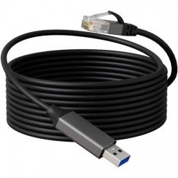 Кабель Buro BU-USB-A-LAN100-2m USB 2.0 A(m) RJ-45 (m) 2 м (черный)