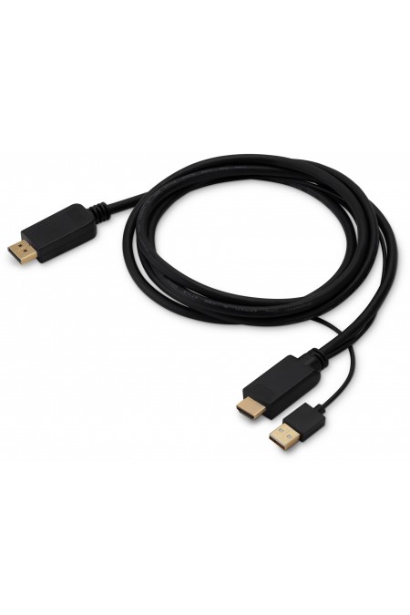 Кабель Buro HDMI-DP-2M HDMI (m)/DisplayPort (m) 2 м (черный) 3