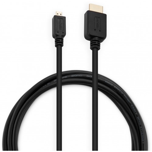 Кабель Buro MICROHDMI-HDMI-1.8 (HDMI M - Micro HDMI M) 1.8 м (черный) 2