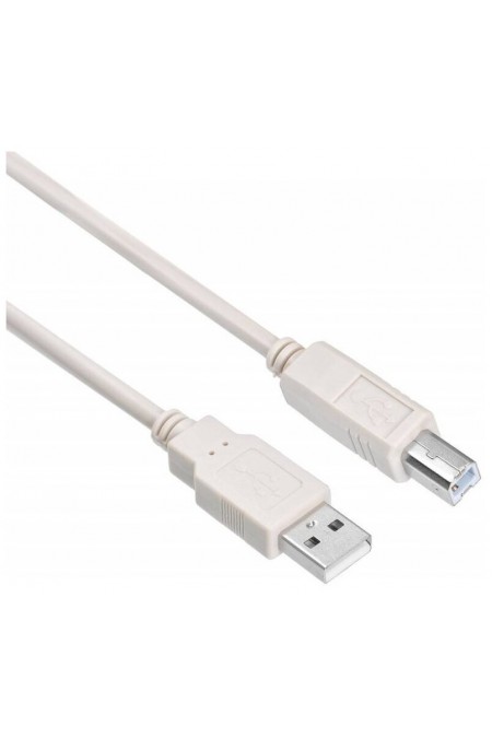 Кабель Buro USB2.0-AM/BM-5 USB A(m) USB B(m) 5 м (белый) 