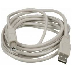 Кабель Buro USB2.0-AM/BM-5 USB A(m) USB B(m) 5 м (белый)