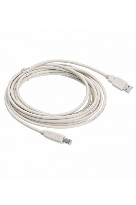 Кабель Buro USB2.0-AM/BM-5 USB A(m) USB B(m) 5 м (белый) 5