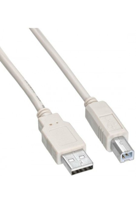 Кабель Buro USB2.0-AM/BM-5M-MG USB A(m) USB B(m) 5 м (белый) 1