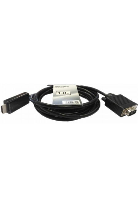 Кабель Cablexpert A-HDMI-VGA-03-6 1.8 м (черный) 2
