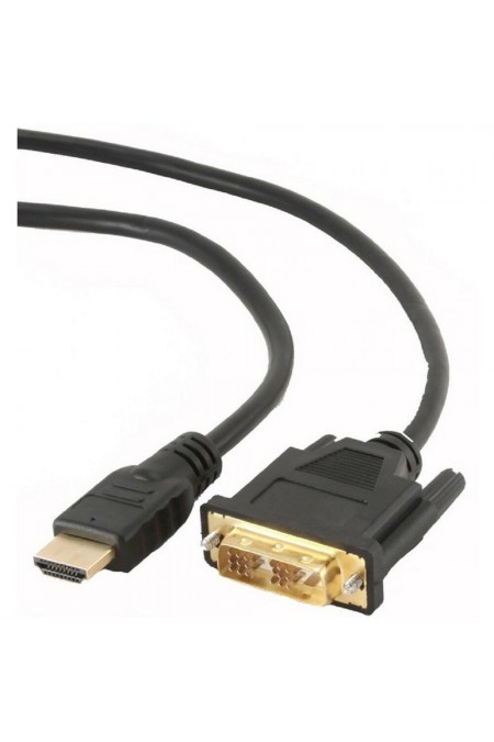 Кабель Cablexpert CC-HDMI-DVI-0.5M 0.5 м (черный) 