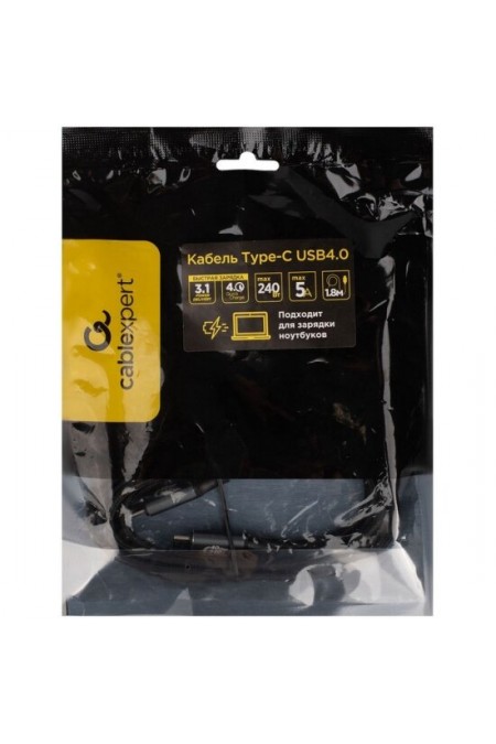 Кабель Cablexpert CC-USB4-CMCM-BR-1.8M 1.8 м (черный) 1