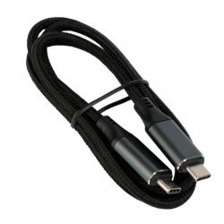 Кабель Cablexpert CC-USB4-CMCM-BR-1M Type-C/Type-C 5A 240Вт PD3.1/QC4.0 40Gbps медь 1 м (черный)