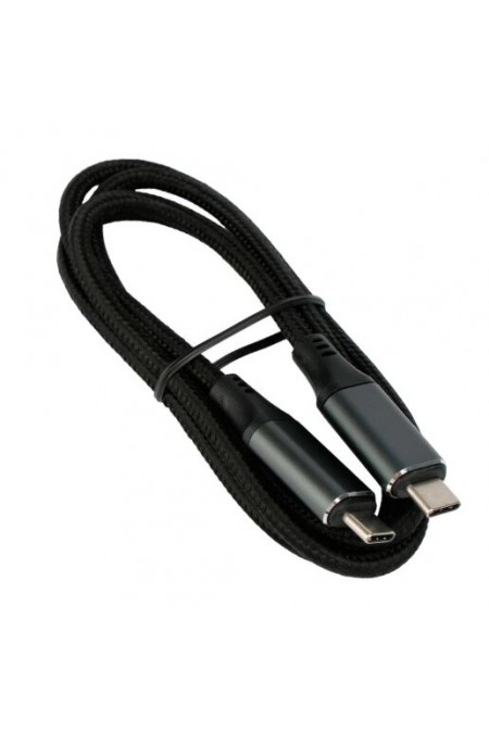 Кабель Cablexpert CC-USB4-CMCM-BR-1M Type-C/Type-C 5A 240Вт PD3.1/QC4.0 40Gbps медь 1 м (черный) 