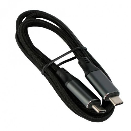 Кабель Cablexpert CC-USB4-CMCM-BR-1M Type-C/Type-C 5A 240Вт PD3.1/QC4.0 40Gbps медь 1 м (черный) 