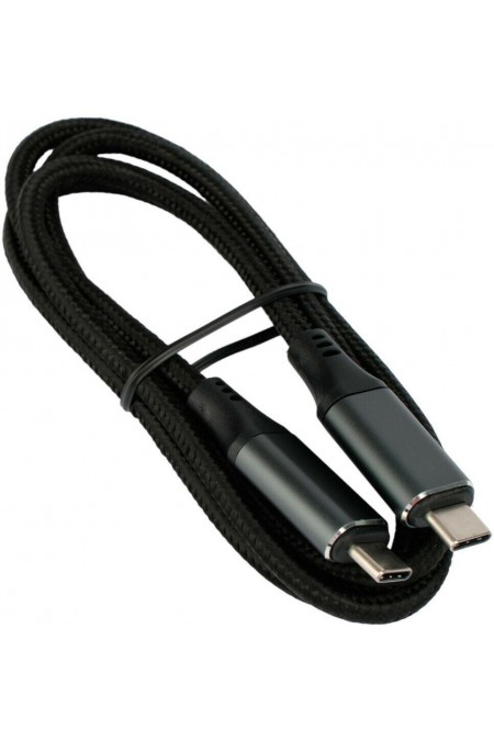 Кабель Cablexpert CC-USB4-CMCM-BR-1M Type-C/Type-C 5A 240Вт PD3.1/QC4.0 40Gbps медь 1 м (черный) 1